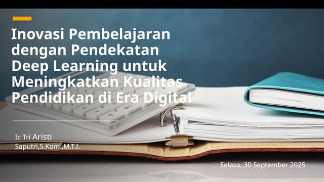 Bahan Ajar Deep Learning pembelajaran mendalam