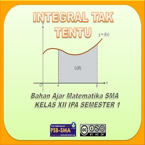 Bahan ajar integral tak-tentu