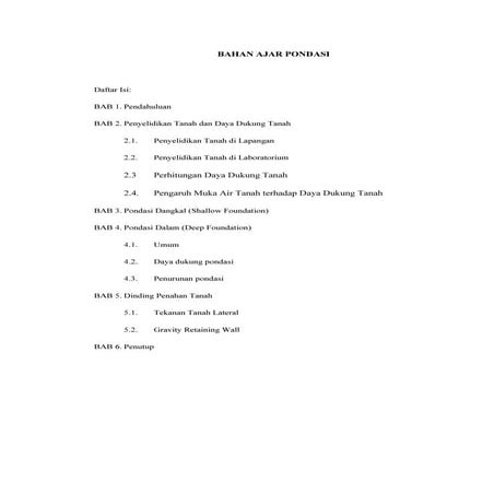 Bahan ajar pondasi 2