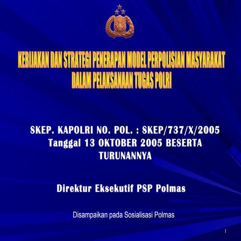 Bahan Sosialisasi Polmas
