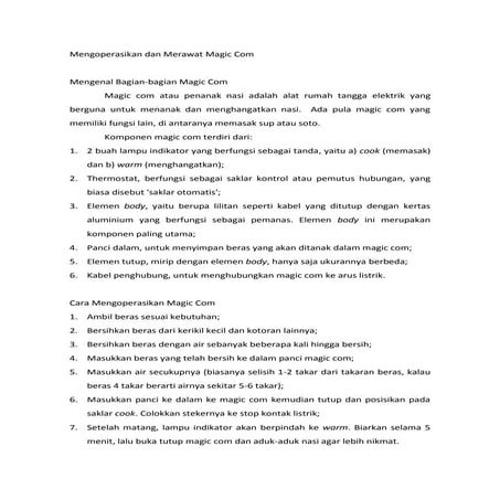 Bahan ajar tata boga