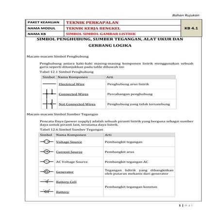 Simbol simbol listrik1 | DOC