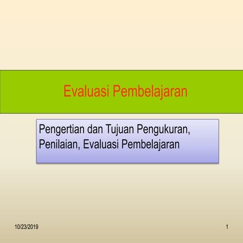 Bahan evaluasi pembelajarann   2