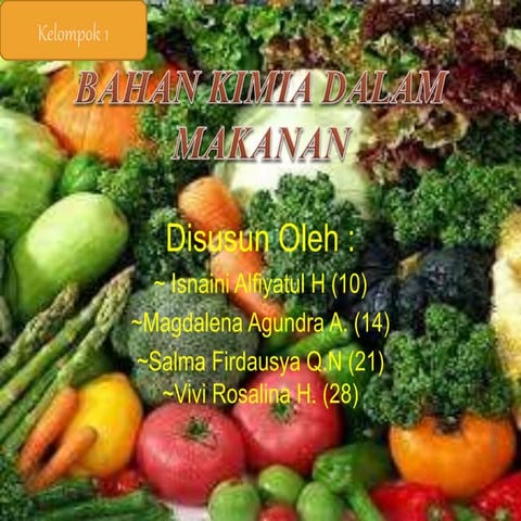 Bahan kimia dalam makanan