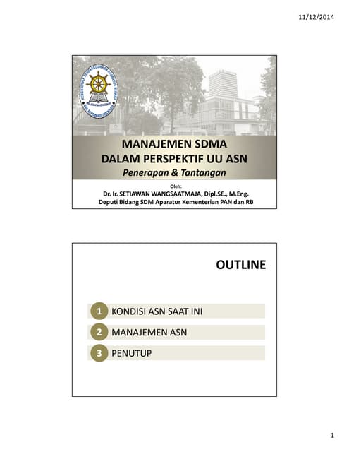 Bahan presentasi uu asn batam 11 nov 2014