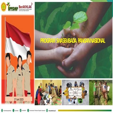 Sosialisasi PROGRAM SWASEMBADA  NASIONAL