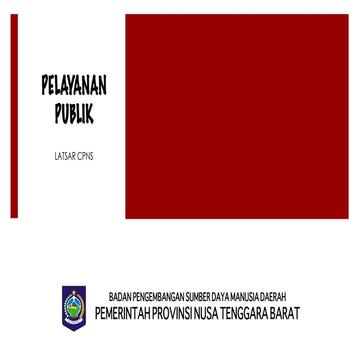 Pelayanan Publik Latsar CPNS