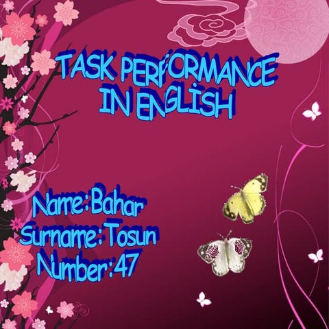 Bahar 2013 would like + want