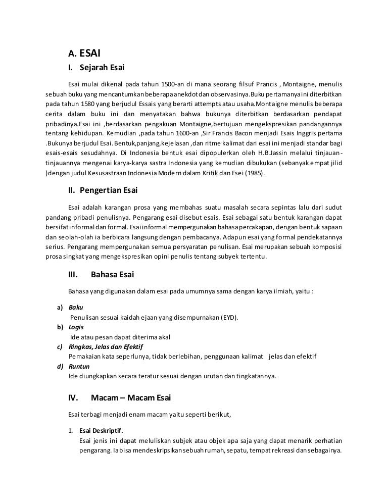 Contoh Karya Ilmiah Esai - Guru Ilmu Sosial