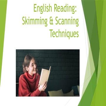 English Reading: Skimming and Scanning Techniques