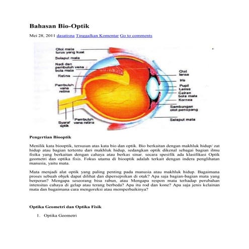 Bahasan biooptik eka
