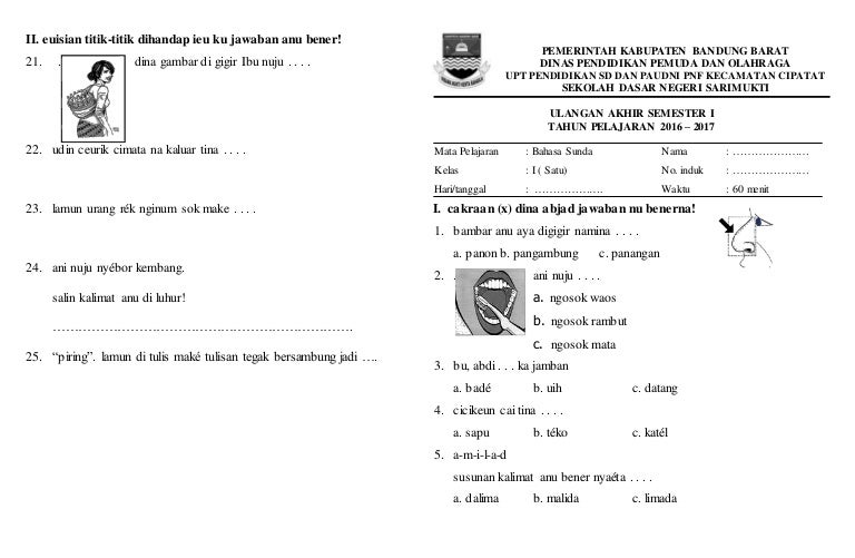 Bahasa sunda kelas 1