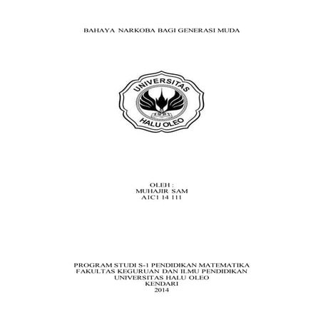 Bahaya narkoba bagi generasi muda