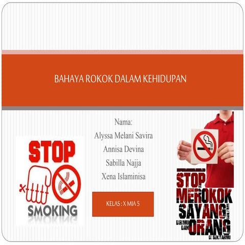 33 contoh poster kesehatan tentang anti rokok no smoking | PPTX