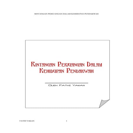 Bahtera penyelamat - Fathi Yakan