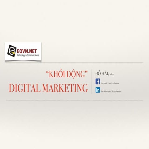 Khởi động Digital Marketing 2016