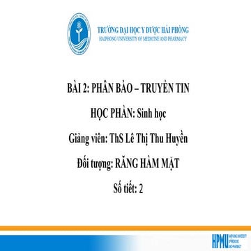 phan bao va truyen tin - sinh hoc di truyen | PDF