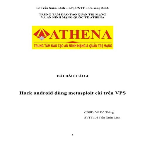 Hack android dùng metasploit cài trên VPS