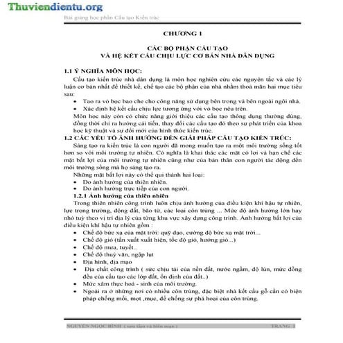 Bai giang  cau tao kien truc