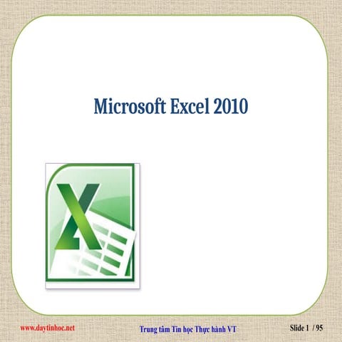 Comprehensive Microsoft Excel 2010 Training: From Basics to Advanced ...