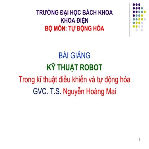 Bai giang Ky thuat Robot.pdf