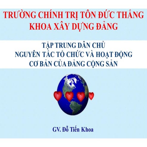 Bài giảng về tập trung dân chủ