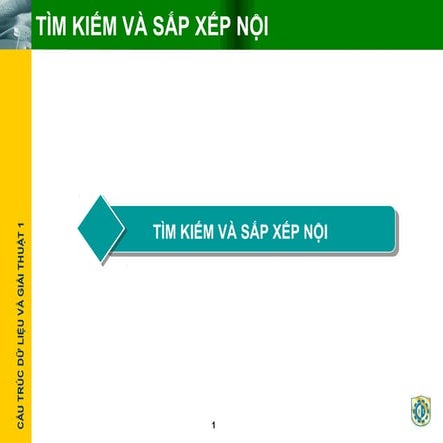 Bai giang thuat toan tim kiem va sap xep