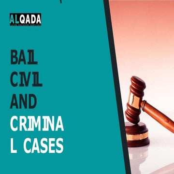 Bail civil and criminal cases 