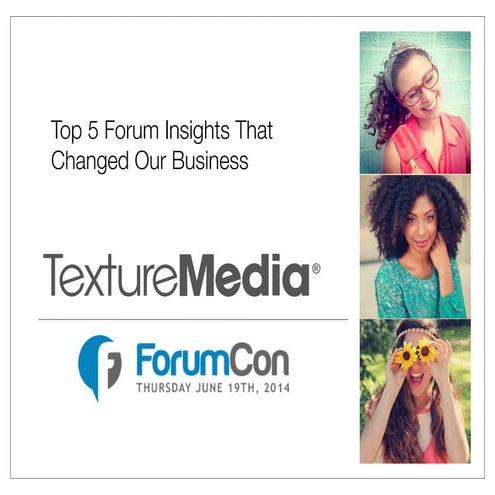 ForumCon: Top 5 Forum Insights that Changed our Business, Crista Bailey