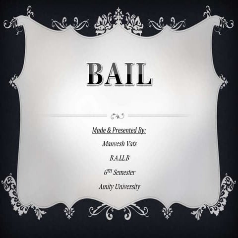 Bail in India