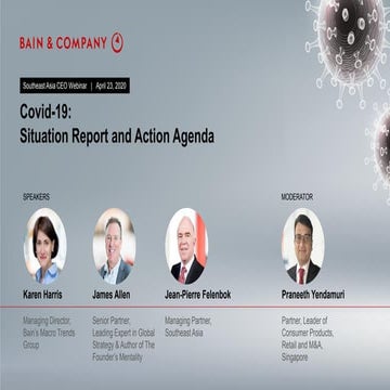 Bain   Covid 19 situation report & action agenda