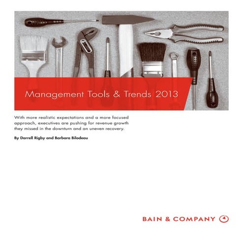 Management Tools and Trends 2013