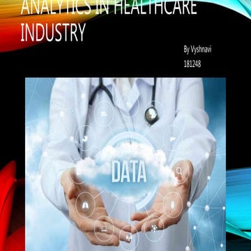 Analytics in healthcare
