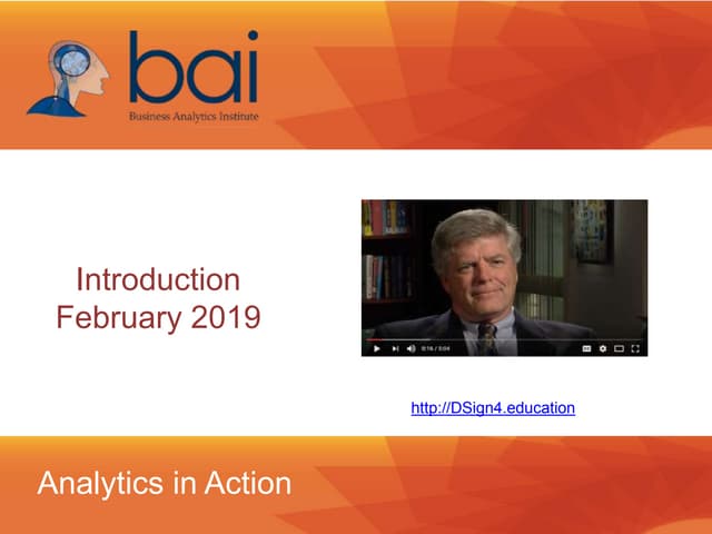 Analytics in Action - Introduction
