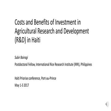 Bairagi - Agriculture