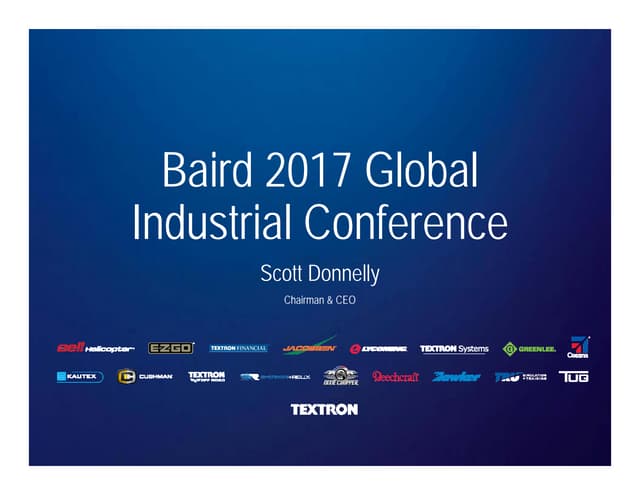 Textron Inc. at Baird 2017 Global Industrial Conference