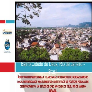 Bairro Cidade De Deus, Rio De Janeiro | PPTX