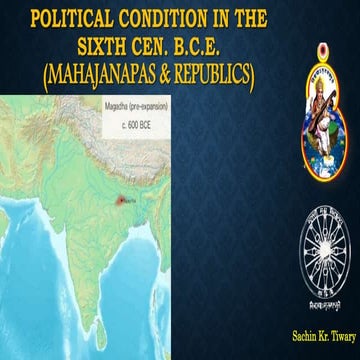 Political condition during 6th cen. BCE (Mahajanapada & Janapada)