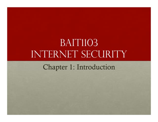 BAIT1103 Chapter 1