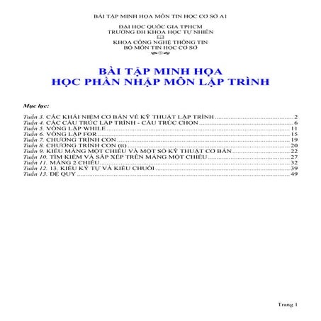 Bài tập nhập môn lập trình