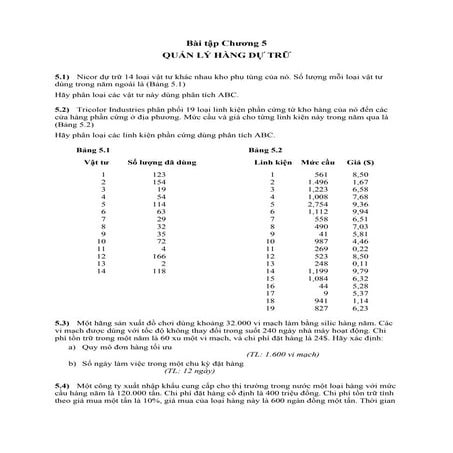 Baitap quan tritonkho | PDF