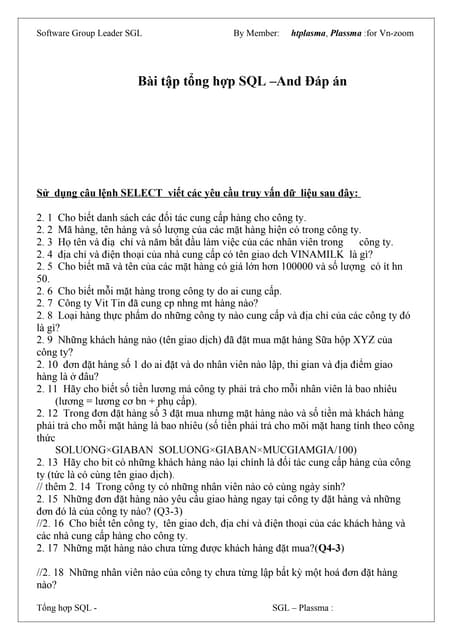 Bai tap va loi giai sql