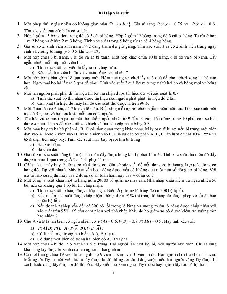 Cách tính xác suất picture