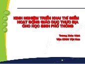 Kinh nghiệm triển khai thí điểm hoạ...