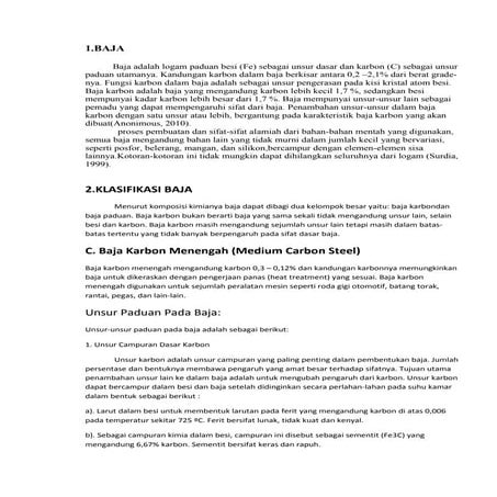 Baja dan klasifikasinya