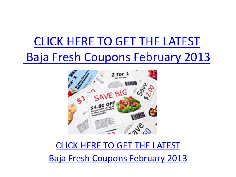 Baja fresh catering coupon