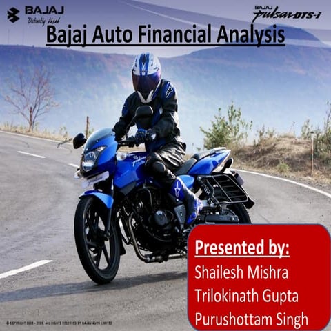 Bajaj Auto Financial Analysis