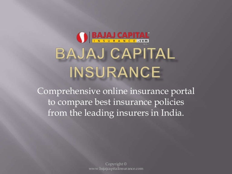 Bajaj capital insurance Health Insurance Policies