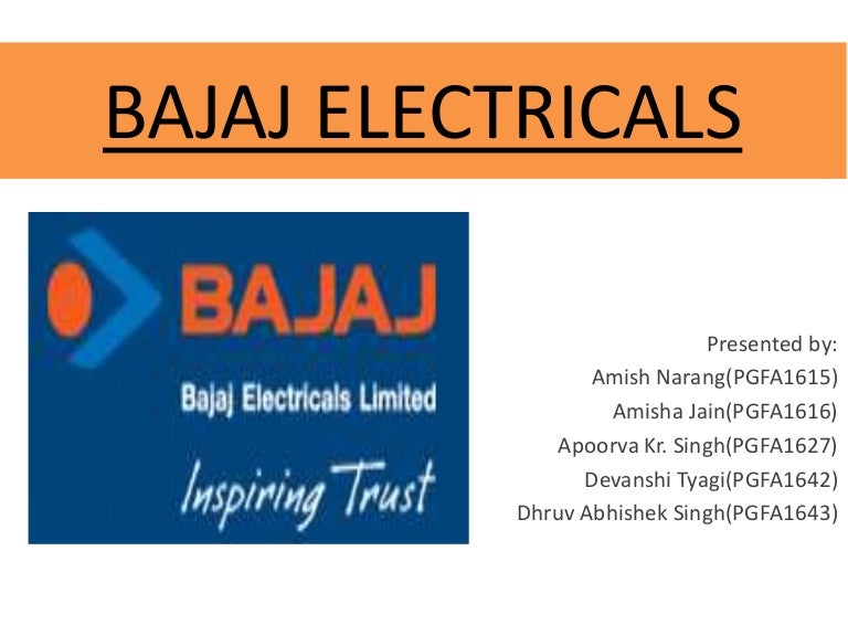 Bajaj electricals