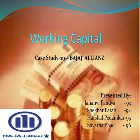 Bajaj finserv Working capital case study ppt